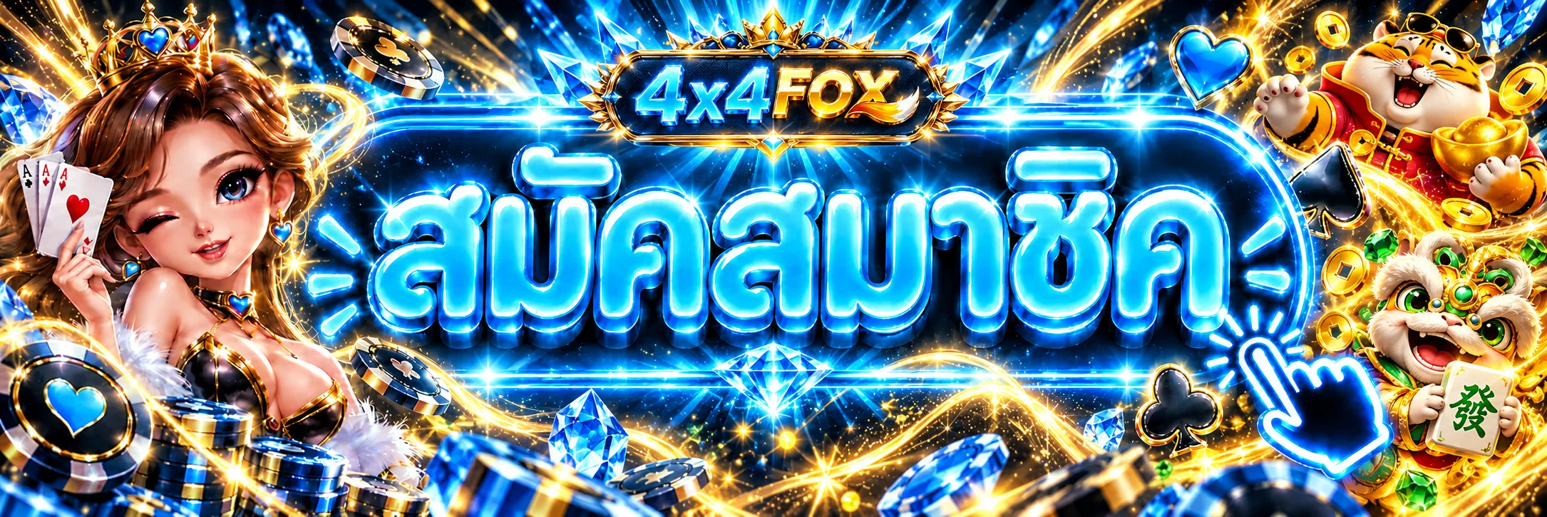 ปุ่มสมัครสมาชิกและทางเข้า 4x4FOX ที่ตรวจสอบได้